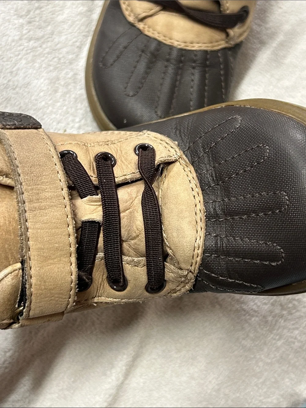 Kids Waterproof Duck 🦆 Boots 🥾 in Tan and Brown